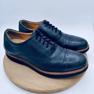 Samuel Hubbard Shoes Mens 11 45 Black Leather Market Cap Oxfords